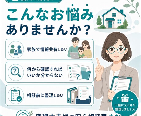 空き家・実家の情報を相談用資料にまとめます 家族会議・専門家相談前に、現状・課題・確認事項を見える化 イメージ2