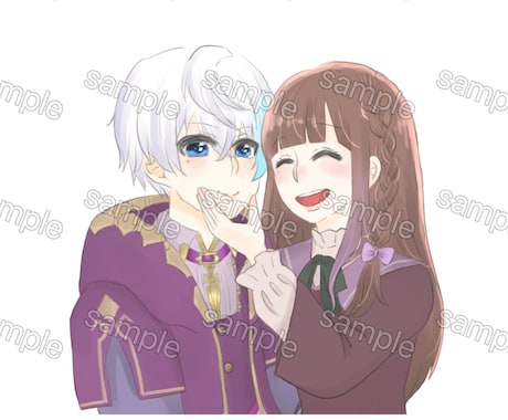 推しとイチャイチャ出来る夢絵アイコン描きます