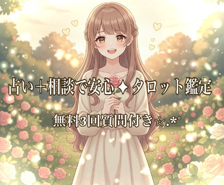 どんなお悩みもタロットで占います 迷ったときの道しるべに｜質問3回までサポート付き✩.*˚ イメージ1