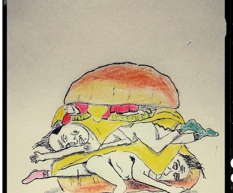 イラスト、似顔絵、詩画を描きます 他にはない独自のタッチで描いてます。 イメージ2