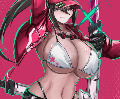 厚塗りイラスト描きます かっこよくてセクシーなイラストが得意です イメージ1