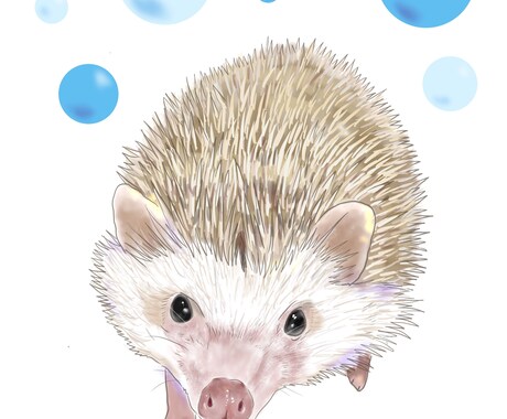 透明感のある優しいペットのデジタル似顔絵描きます いつまでも飾りたくなるリアルであたたかみのある仕上がりに イメージ2