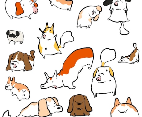 動物のゆるいイラスト描きますます イメージ1