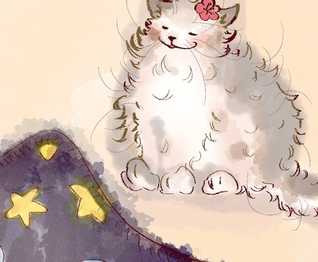 もふもふ可愛い動物描きます ふわふわした毛並みを描きます！ イメージ2