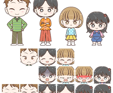 デフォルメ系ポップなカットイラストお描きします 商用可◆Illustrator使用◆イラレデータ納品承ります イメージ2