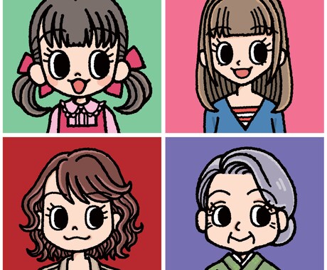 シンプルPOPなアイコン描きます 名刺や各種SNSなどに！プレゼントにも★商用・2次利用OK! イメージ2
