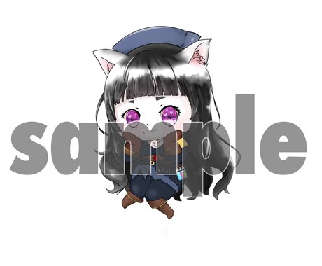 可愛いミニキャライラスト描きます アイコン等に使用できるミニキャラを希望に沿って描きます イメージ2