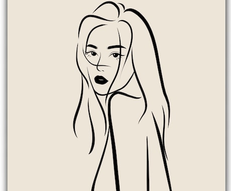 シンプルルな似顔絵を描きます お写真を元に似顔絵イラストをお描きします！ イメージ1