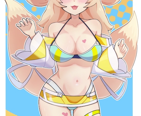 キャラの立ち絵やゲームの立ち絵など描きますます イメージ1