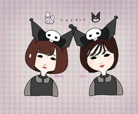 インスタ映えする似顔絵お描きします ゆるーいかわいい絵をアイコンにしませんか？？ イメージ2