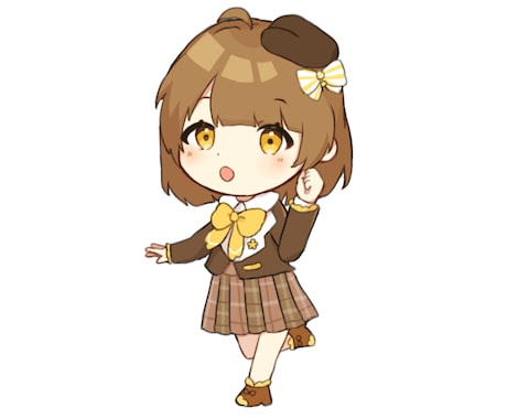 何でも使える！ミニキャライラストお描きします 格安✩ポップで丁寧な、かわいいアニメ調イラスト✩ イメージ1