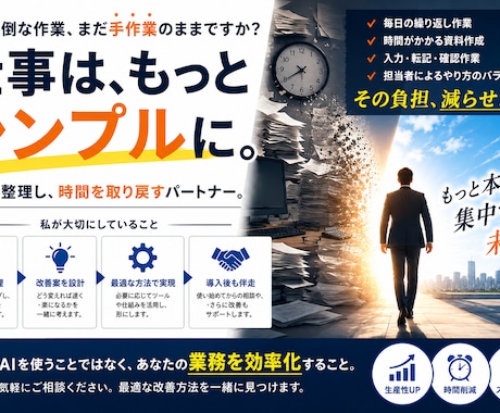 あなたの日々の面倒な業務を大幅に減らします イメージ1