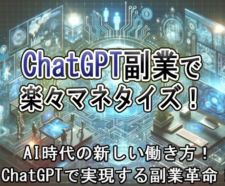 AIライターになって最速で収益を上げる方法教えます 副業の第1歩をChatGPTで踏み出そう！ イメージ1