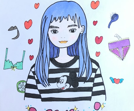 想像の5倍可愛いイラストを描きます イメージ1