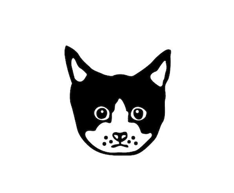 犬猫・動物お顔シンプルモノクロ線画イラスト描きます お写真からオリジナルイラスト制作いたします！ イメージ2