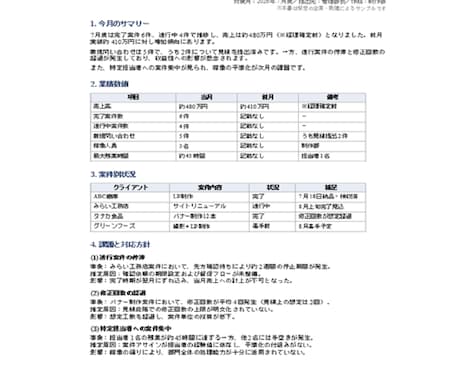 ChatGPTで報告書を自動生成する仕組み作ります メモを貼るだけ。納品後は何度でもご自身で使えます。月０円運用 イメージ2