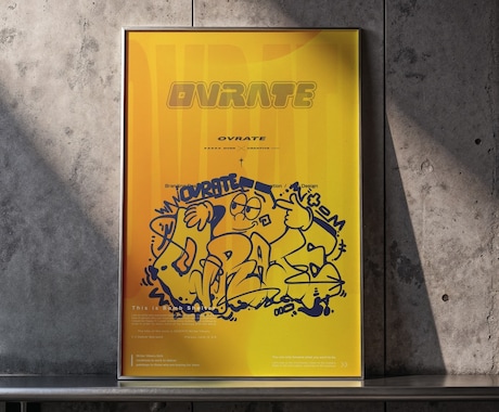 本格グラフィティ文字のオリジナルポスター制作ます 元スプレーアーティストが描く特別イラストポスター イメージ2