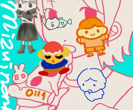 キャラクターイラスト作成します 使うシーン合わせて幅広く制作対応します！ イメージ2