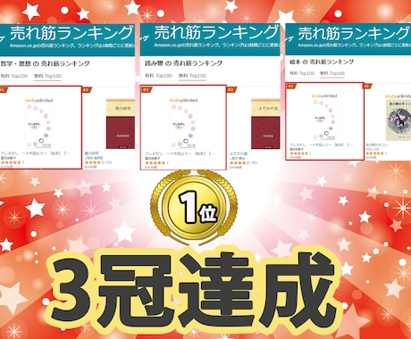 発表！電子書籍オールインワン丸投げで出版します 【ランキング1位獲得率83％】プロがあなたの原稿を製本出版 イメージ2