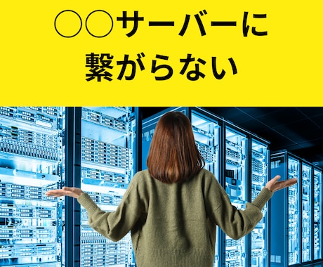 サーバーに繋がらないときにサポートします web、メール、FTP、データベースの接続サポートできます イメージ1