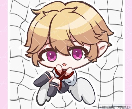 かわいい簡易ミニキャラ描きます アイコン向け・最短即日！可愛い！ イメージ2