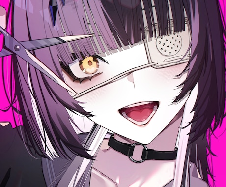 アイコンイラスト描きます 繊細な髪とキラキラした瞳を描くのが得意です イメージ2