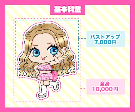 おしゃれでかわいい！SDキャラ、ミニキャラ描きます グッズ/アイコン/配信立ち絵/ギフトに！ イメージ2