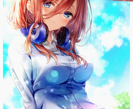 女の子のイラスト描きます アイコン、一枚絵、歌ってみたやMV用などなど色々！ イメージ2