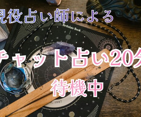 チャット占い20分占います 恋愛、夫婦、人間関係、仕事、ペットのお気持ちを イメージ1
