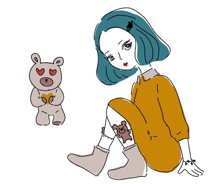 ゆるポップなイラストを描きます イメージ1