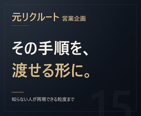 元リクルート【引き継げる】業務手順書を作ります 頭の中にしかない手順を、他の人がやれる形にします イメージ1