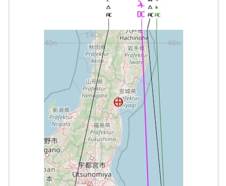 アストロトラベルMAPの出力、代行します 分までの正確な出生時間の情報が必要です イメージ1