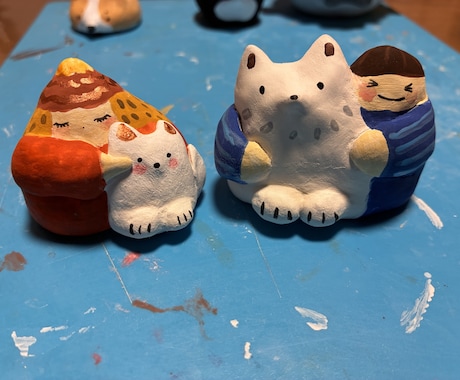 粘土でうさぎをつくります イメージ1