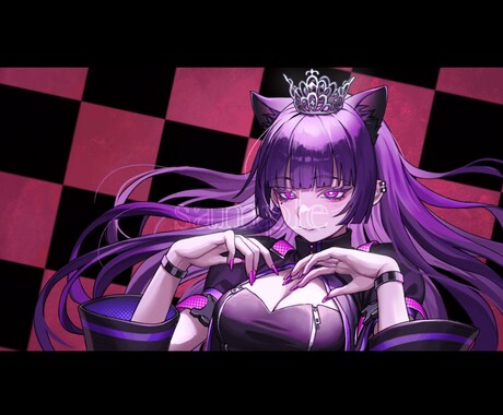 1枚絵のキャラクターイラストを提供いたします 高クオリティでこだわり抜いた1枚絵のイラストをご提供します。 イメージ2