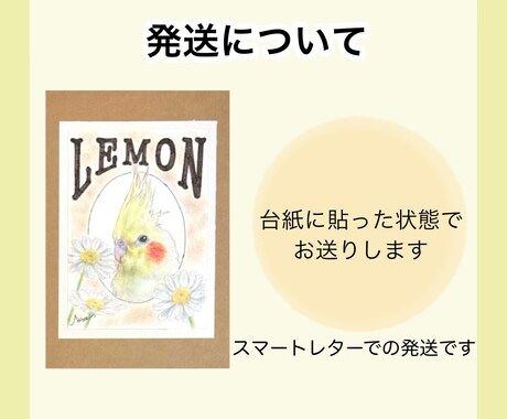 ペットのインコちゃんの似顔絵イラスト作成します ポスター風でリアル調なイラスト/どんな飼い鳥さんでもOK イメージ2