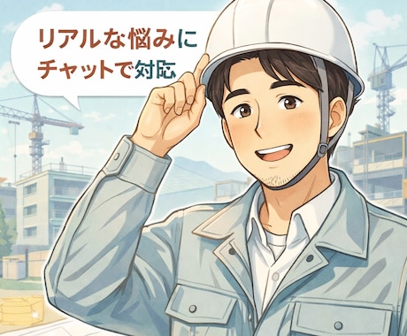施工管理・現場職の悩み相談のります 現役施工管理がリアルに寄り添います イメージ1