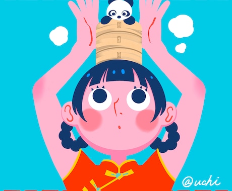 ポップで印象的な人物やシーンを描きます イメージ1