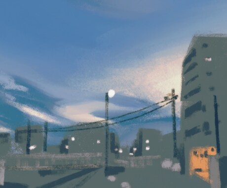 あの日の風景を描きます 写真やイメージを元に、アナログタッチで風景を描きます。 イメージ1