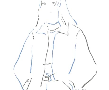 線画イラスト、描きます 強弱のある線、色使いがポイント◎ イメージ2