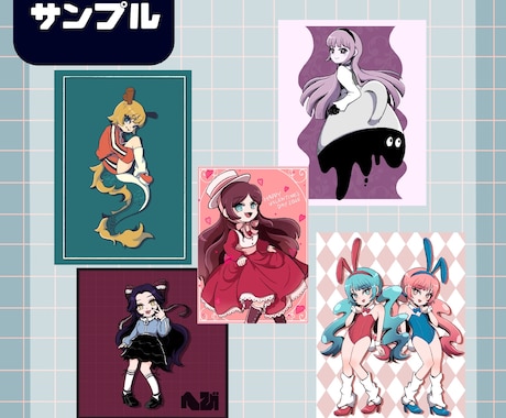人物イラスト制作します オリジナルキャラクターの一枚絵作成します。 イメージ2