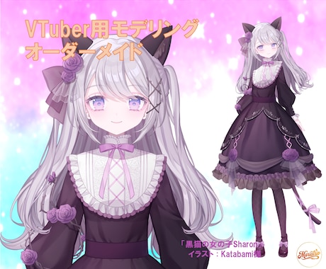 お持ちのイラストをVTuberモデルします 多数のオプション・短納期対応・一か月間アフターサポート イメージ1