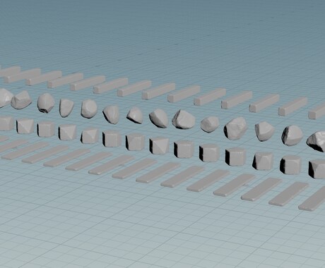 作成が手間な大量の3Dモデルを作ります 手作業だと面倒な作業をサポートします イメージ1