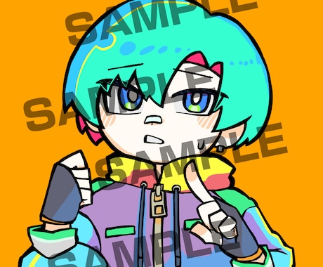 商用利用OK！アイコン用のかわいいイラスト描きます パキッとした線＋かわいい絵柄！ イメージ1