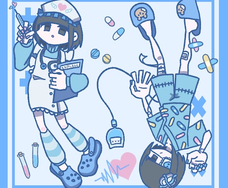 デフォルメイラスト承ります あなただけのイラスト・SNSのアイコンを描きます！ イメージ2