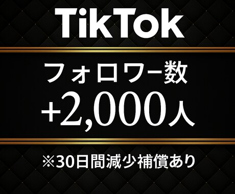 2000人 TikTok　フォロワー増加します TikTokフォロワー宣伝します！！ イメージ1
