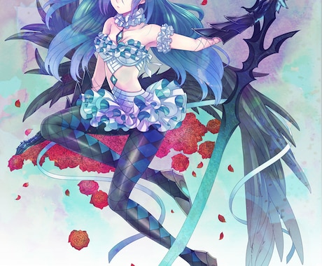 全身イラスト作成いたします 設定画、ゲーム、配信用の全身イラスト等に イメージ2