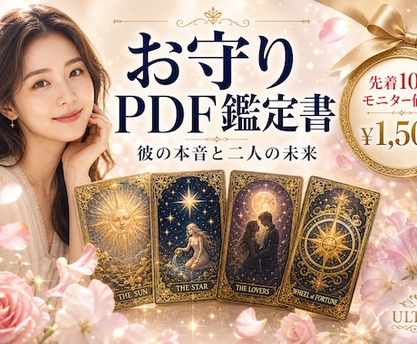 お守りPDF鑑定書｜彼の本音と未来を読み解きます 読み返せるお守り鑑定書PDF│ヘキサグラムで本音を本格鑑定 イメージ1