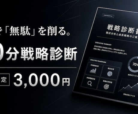 30分で解決！AI活用の業務改善提案書を作成します 手作業をAIで自動化。あなたの「時間」を取り戻す戦略診断。 イメージ1
