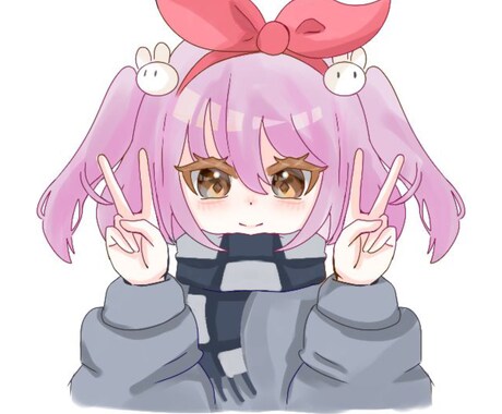 プチプラで可愛い！あなただけのイラストを提供します SNSアイコンなどに最適！可愛いイラストをお届けします！ イメージ1