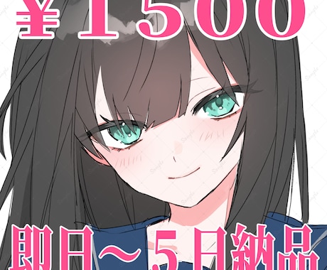 1500円～！最短即日で簡易イラスト制作します イメージ1